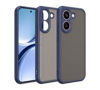 ESHUYI Funda Mate para Xiaomi Poco X8 Pro, [Protección contra Caídas Grado Militar] Carcasa Trasera Translúcida Esmerilada, Antihuellas - Azul