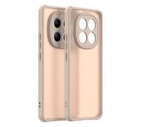 ESHUYI Funda Mate para Xiaomi Redmi Note 15 (4G/5G)/Xiaomi Poco M8 5G, [Protección contra Caídas Grado Militar] Carcasa Trasera Translúcida Esmerilada, Antihuellas - Oro