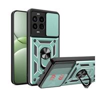 ESHUYI® Funda para Huawei Nova 13 Pro con Protección de Cámara Cubierta y Soporte de Anillo [Compatible con Soporte Magnético para Coche] Carcasa Grado Militar Anti-caída, Verde