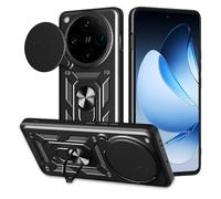 ESHUYI® Funda para OPPO Find X8 Pro 5G con Protección de Cámara Cubierta y Soporte de Anillo [Compatible con Soporte Magnético para Coche] Carcasa Grado Militar Anti-caída, Negro