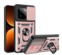 ESHUYI® Funda para Realme GT 7 Pro 5G con Protección de Cámara Cubierta y Soporte de Anillo [Compatible con Soporte Magnético para Coche] Carcasa Grado Militar Anti-caída, Oro Rosa