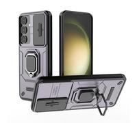 ESHUYI® Funda para Samsung Galaxy S25 Plus(S25+) con Protección de Cámara Cubierta y Soporte de Anillo [Compatible con Soporte Magnético para Coche] Carcasa Grado Militar Anti-caída, Púrpura