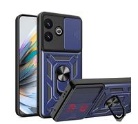 ESHUYI Funda para Vivo V60 Lite (4G/5G) con Protección de Cámara Cubierta y Soporte de Anillo [Compatible con Soporte Magnético para Coche] Carcasa Grado Militar Anti-caída, Azul