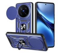 ESHUYI® Funda para Vivo X200 Pro 5G con Protección de Cámara Cubierta y Soporte de Anillo [Compatible con Soporte Magnético para Coche] Carcasa Grado Militar Anti-caída, Azul