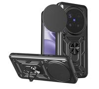 ESHUYI Funda para Vivo X300 Pro con Protección de Cámara Cubierta y Soporte de Anillo [Compatible con Soporte Magnético para Coche] Carcasa Grado Militar Anti-caída, Negro