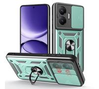 ESHUYI Funda para Xiaomi Poco F7 5G con Protección de Cámara Cubierta y Soporte de Anillo [Compatible con Soporte Magnético para Coche] Carcasa Grado Militar Anti-caída, Verde