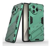 ESHUYI Funda para Xiaomi Poco F7 Ultra Compatible con Soporte Magnético para Coche [Grado Militar Anti-caída Protección] Carcasa Parachoque PC + TPU con Soporte Invisible, Verde