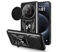 ESHUYI® Funda para ZTE Nubia Focus Pro 5G con Protección de Cámara Cubierta y Soporte de Anillo [Compatible con Soporte Magnético para Coche] Carcasa Grado Militar Anti-caída, Negro