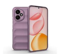 ESHUYI Funda Silicona Líquida para Honor 400 5G con Protección Antigérmenes, Carcasa Antichoque de Grado Militar con Revestimiento de Microfibra Suave, Púrpura Claro