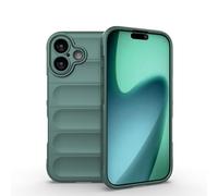 ESHUYI Funda Silicona Líquida para iPhone 17 con Protección Antigérmenes, Carcasa Antichoque de Grado Militar con Revestimiento de Microfibra Suave, Verde