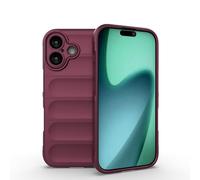 ESHUYI Funda Silicona Líquida para iPhone 17 con Protección Antigérmenes, Carcasa Antichoque de Grado Militar con Revestimiento de Microfibra Suave, Morado Oscuro
