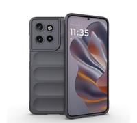 ESHUYI® Funda Silicona Líquida para Motorola Edge 50 Neo 5G/ ThinkPhone 25 con Protección Antigérmenes, Carcasa Antichoque de Grado Militar con Revestimiento de Microfibra Suave, Gris Oscuro