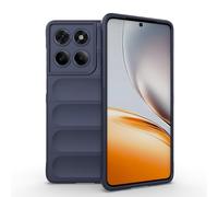 ESHUYI Funda Silicona Líquida para Motorola Edge 60 Fusion/Edge 60s/Edge 60 con Protección Antigérmenes, Carcasa Antichoque de Grado Militar con Revestimiento de Microfibra Suave, Azul Oscuro