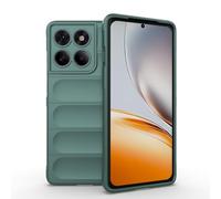 ESHUYI Funda Silicona Líquida para Motorola Edge 60 Pro con Protección Antigérmenes, Carcasa Antichoque de Grado Militar con Revestimiento de Microfibra Suave, Verde