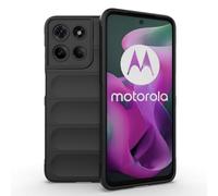 ESHUYI® Funda Silicona Líquida para Motorola Moto G15 4G con Protección Antigérmenes, Carcasa Antichoque de Grado Militar con Revestimiento de Microfibra Suave, Negro