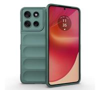 ESHUYI Funda Silicona Líquida para Motorola Moto G56 5G con Protección Antigérmenes, Carcasa Antichoque de Grado Militar con Revestimiento de Microfibra Suave, Verde