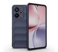 ESHUYI Funda Silicona Líquida para Realme 14T/Realme 14 5G con Protección Antigérmenes, Carcasa Antichoque de Grado Militar con Revestimiento de Microfibra Suave, Azul Oscuro