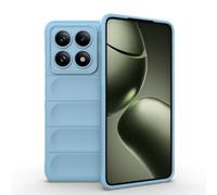 ESHUYI® Funda Silicona Líquida para Xiaomi 14T 5G con Protección Antigérmenes, Carcasa Antichoque de Grado Militar con Revestimiento de Microfibra Suave, Azul Claro