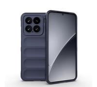 ESHUYI® Funda Silicona Líquida para Xiaomi 15 5G con Protección Antigérmenes, Carcasa Antichoque de Grado Militar con Revestimiento de Microfibra Suave, Azul Oscuro