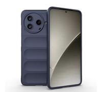 ESHUYI® Funda Silicona Líquida para Xiaomi Poco F7 Pro con Protección Antigérmenes, Carcasa Antichoque de Grado Militar con Revestimiento de Microfibra Suave, Azul Oscuro