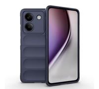 ESHUYI Funda Silicona Líquida para Xiaomi Poco M7 Pro 5G con Protección Antigérmenes, Carcasa Antichoque de Grado Militar con Revestimiento de Microfibra Suave, Azul Oscuro