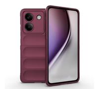 ESHUYI Funda Silicona Líquida para Xiaomi Poco M7 Pro 5G con Protección Antigérmenes, Carcasa Antichoque de Grado Militar con Revestimiento de Microfibra Suave, Morado Oscuro
