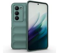 ESHUYI Funda Silicona Líquida para Xiaomi Redmi 15 (4G/5G) 171mm con Protección Antigérmenes, Carcasa Antichoque de Grado Militar con Revestimiento de Microfibra Suave, Verde