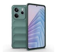 ESHUYI® Funda Silicona Líquida para Xiaomi Redmi Note 14 5G con Protección Antigérmenes, Carcasa Antichoque de Grado Militar con Revestimiento de Microfibra Suave, Verde