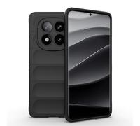 ESHUYI® Funda Silicona Líquida para Xiaomi Redmi Note 14 Pro Plus(Pro+) 5G con Protección Antigérmenes, Carcasa Antichoque de Grado Militar con Revestimiento de Microfibra Suave, Negro