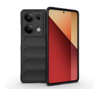 ESHUYI Funda Silicona Líquida para Xiaomi Redmi Note 14S 4G con Protección Antigérmenes, Carcasa Antichoque de Grado Militar con Revestimiento de Microfibra Suave, Negro