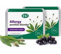 ESI Allergy Pastillas Blandas con Llantén Menor y Grosella Negra - Sin Azúcar - Confort Respiratorio y Garganta - Apto Niños y Adultos - Sabor Agradable - 50 g