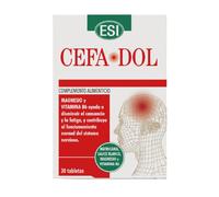 ESI - CEFADOL Complemento con Matricaria, Sauce Blanco, Magnesio y Vitamina B6 - 30 Comprimidos - Apoyo al Bienestar Muscular y Nervioso - Sin Gluten - Apto desde 12 Años (30 Unidad (Paquete de 1))