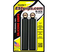 ESI Chunky Montaña Silicona Puños de Manillar 130mm Negro MTB Mtn Bicicleta