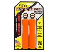 ESI Fit XC Silicona Puños de Manillar 130mm Naranja Montaña Híbrido Barra Plana