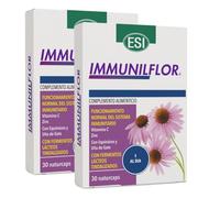 ESI Immunilflor - Equinácea, Zinc y Vitamina C - 30 Cápsulas - Pack 2 | Complemento alimenticio para adultos y adolescentes. El zinc contribuye al funcionamiento normal del sistema inmunitario.
