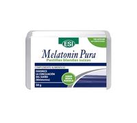 Melatonina pura 1mg - Pastillas blandas suizas con Stevia - Sin azúcar ni gelatina animal - Sabor menta-naranja - 50g - Complemento alimenticio para adultos y adolescentes - ESI