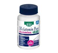 ESI Melatonina en Gominolas con Pasiflora, Melisa, Amapola y Vitaminas B - Sin Azúcar - Sabor Frambuesa - 60 Gummies - Complemento Alimenticio Masticable para Bienestar Diario y Rutina Nocturna