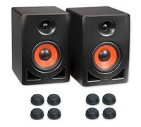 ESI Near i5 Studio - Altavoces activos para monitor (1 par, incluye patas Keepdrum), color rojo