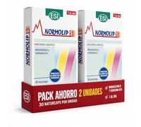 ESI Normolip 5 - Arroz Rojo Fermentado y Coenzima Q10-30 Naturcaps | Complemento alimenticio con policosanoles y sinergia de 5 componentes de origen natural. Pack de 2 envases.
