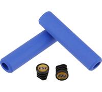 ESI Puños de manillar de silicona Chunky azul 130 mm