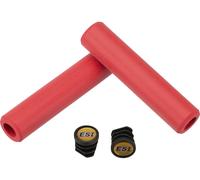 ESI Puños de manillar de silicona Chunky rojo 130 mm