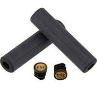 ESI Puños de manillar de silicona extra gruesos acanalados negro 130 mm