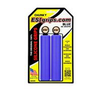 ESI Puños De Silicona Gruesa 130mm Azul Para Manillar Flat Bar