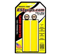 ESI Racers Borde Silicona Puños de Manillar Amarillo Montaña Híbrido Barra Plana