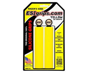 ESI Racers Borde Silicona Puños de Manillar Amarillo Montaña Híbrido Barra Plana