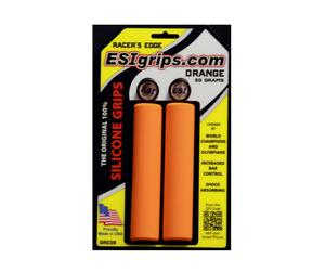 ESI Racers Borde Silicona Puños de Manillar Naranja Montaña MTB Mtn XC Am 29er