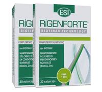 ESI Rigenforte Cápsulas - Con Biotinax® y Aminoácidos Azufrados - Zinc, Selenio, Vitaminas B5, B6 y Biotina - Sin Gluten, Sin Lactosa - Cabello y Uñas - 30 Cápsulas (60 unidad (Paquete de 2))