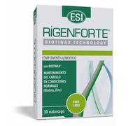 ESI Rigenforte Cápsulas - Con Biotinax® y Aminoácidos Azufrados - Zinc, Selenio, Vitaminas B5, B6 y Biotina - Sin Gluten, Sin Lactosa - Complemento alimenticio para Cabello y Uñas - 30 Cápsulas