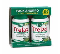 ESI Trelax - Cáscara Sagrada, Sen y Frángula - 100 Comprimidos - Pack 2 | Complemento alimenticio vegano con extractos de plantas. Uso ocasional en adultos, formato de 1 bote.