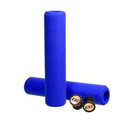 ESI Puños de manillar de silicona Chunky azul 130 mm